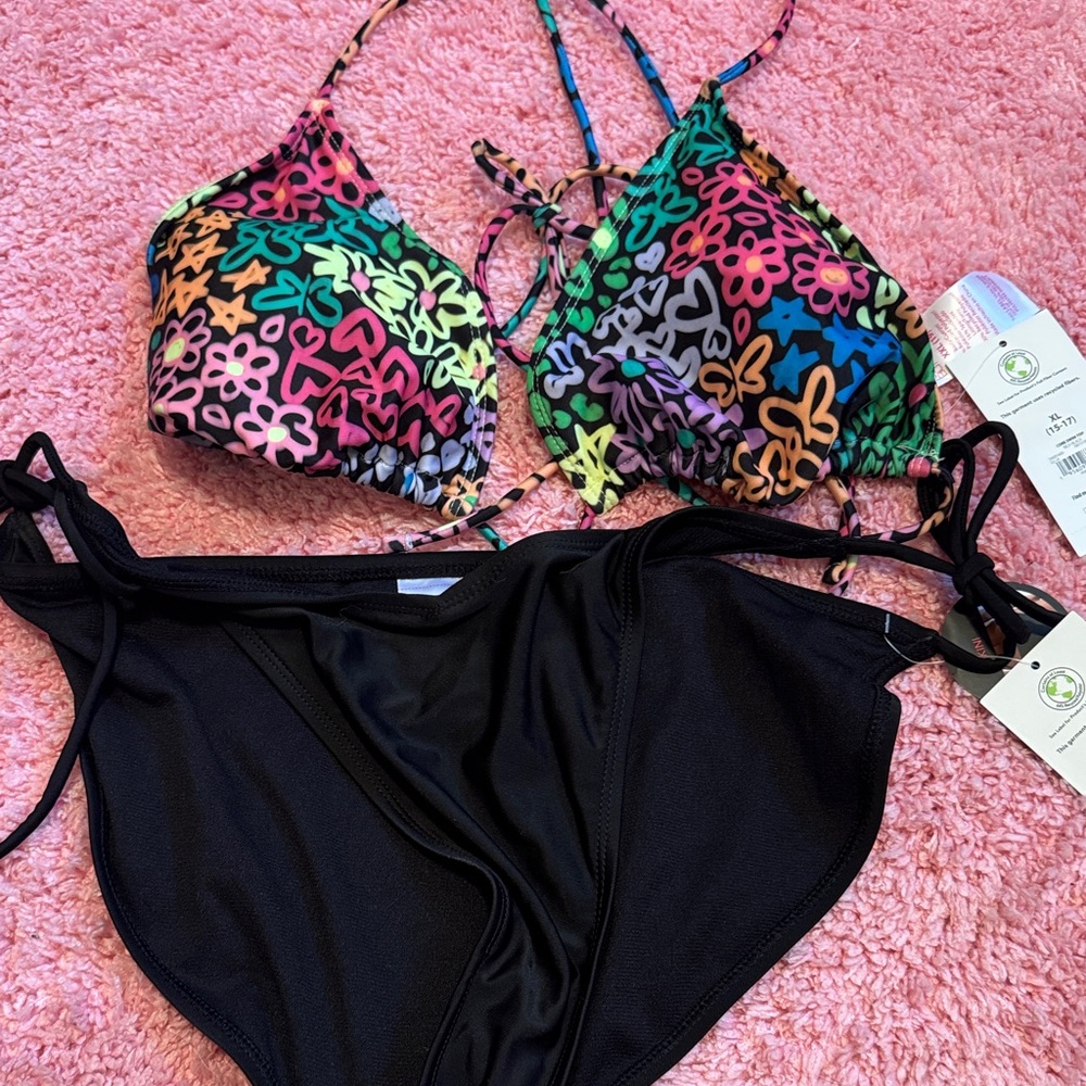No Boundaries Multicolor Floral Bikini